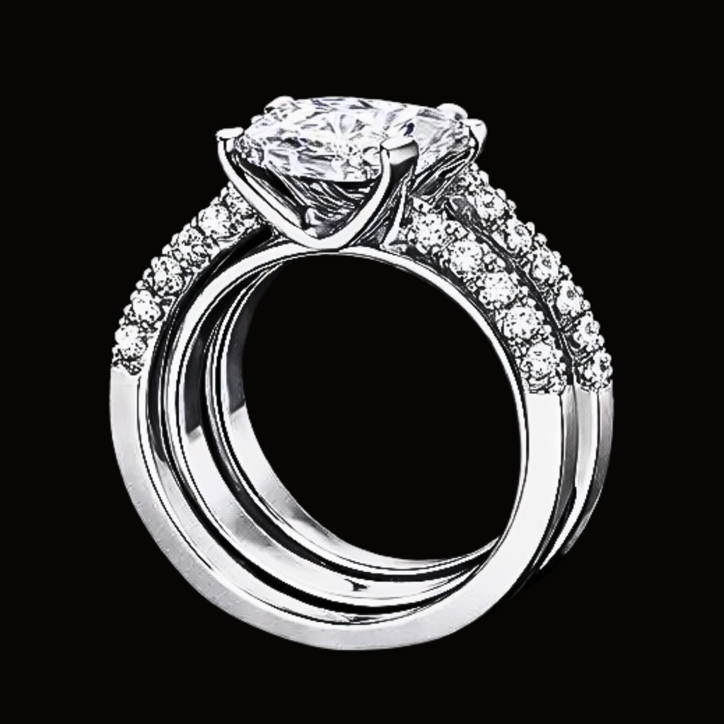 Véskara Celestial Solitaire Diamond Engagement Ring