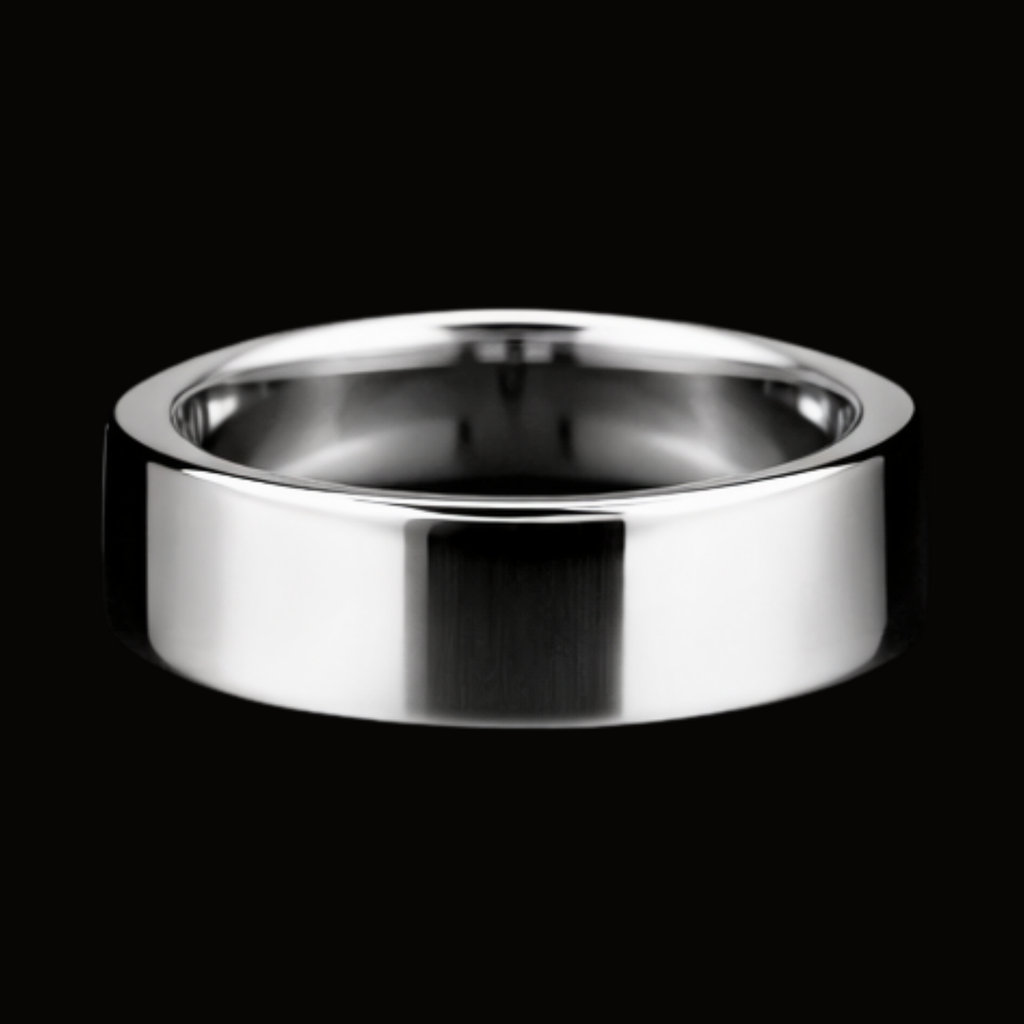 Véskara Classic Polished Men's Wedding Band