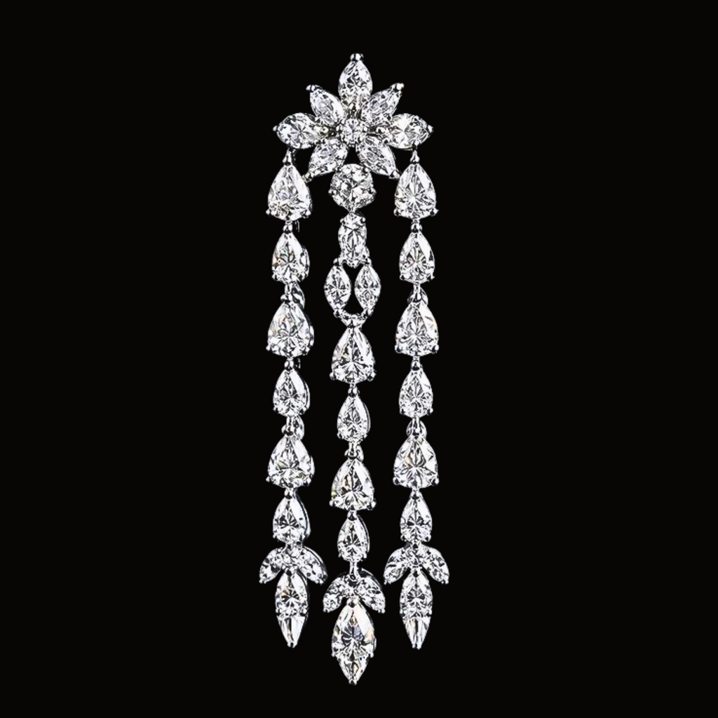Véskara Seraphina Diamond Chandelier Drop Earrings