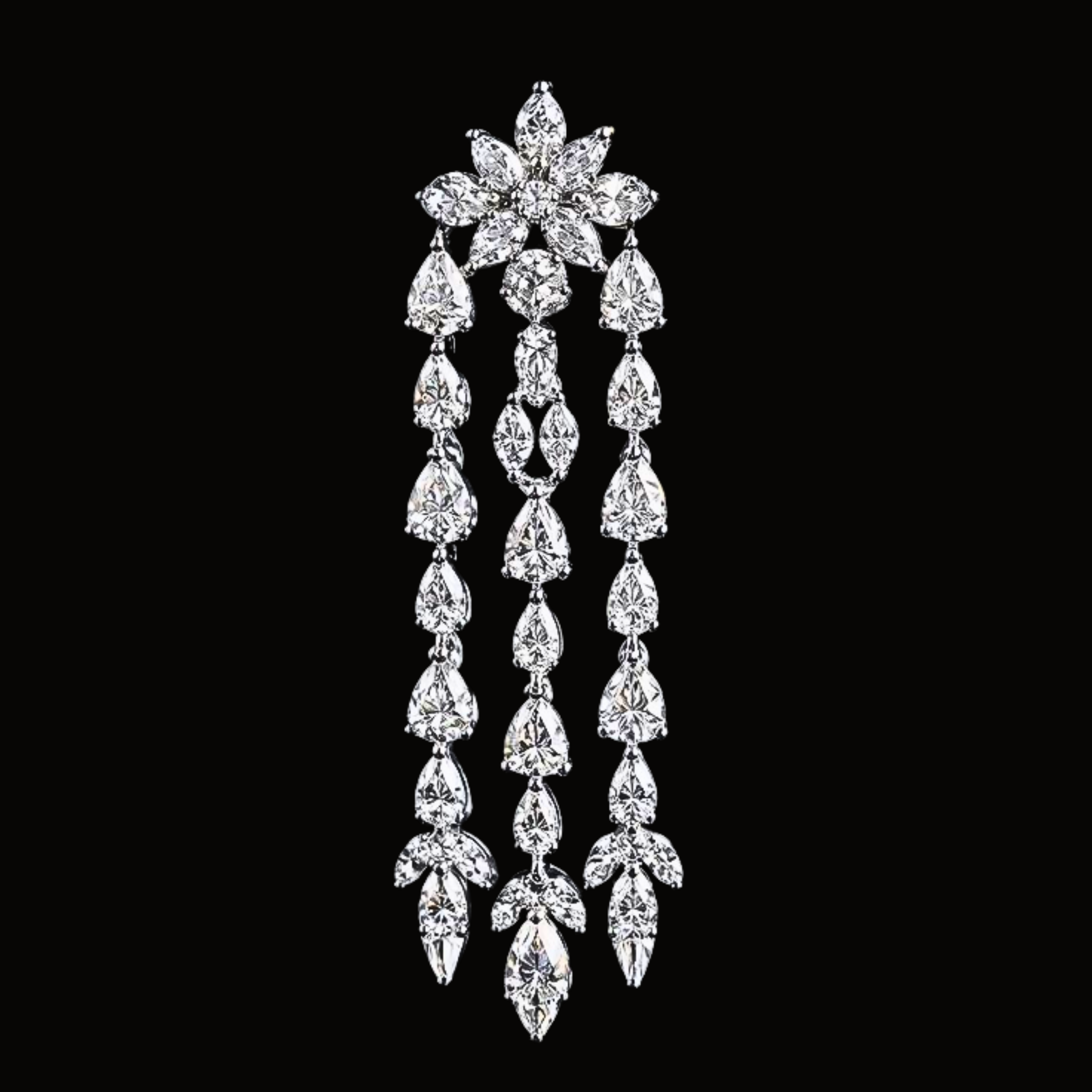 Véskara Seraphina Diamond Chandelier Drop Earrings