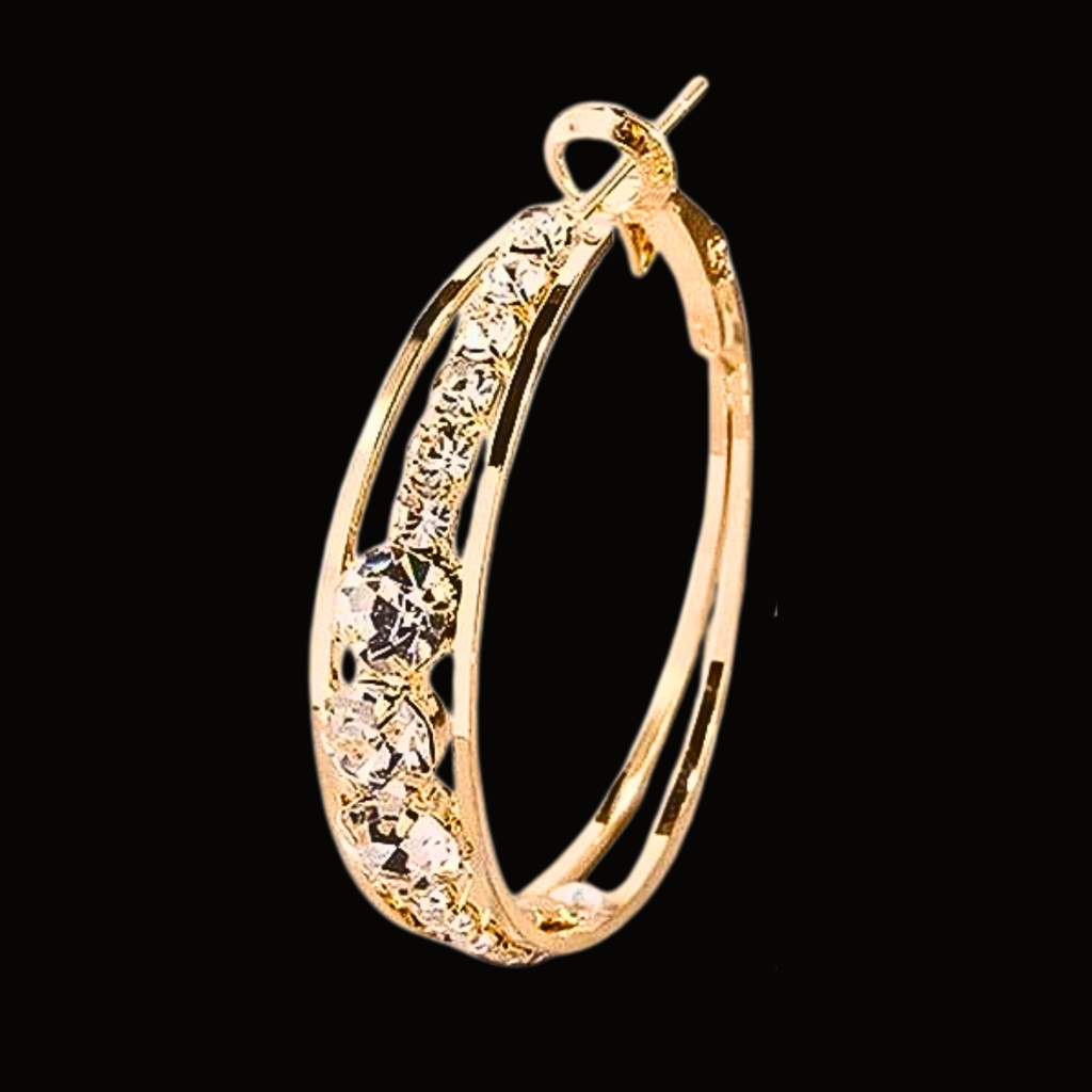 Véskara Radiant Diamond Hoop Earrings
