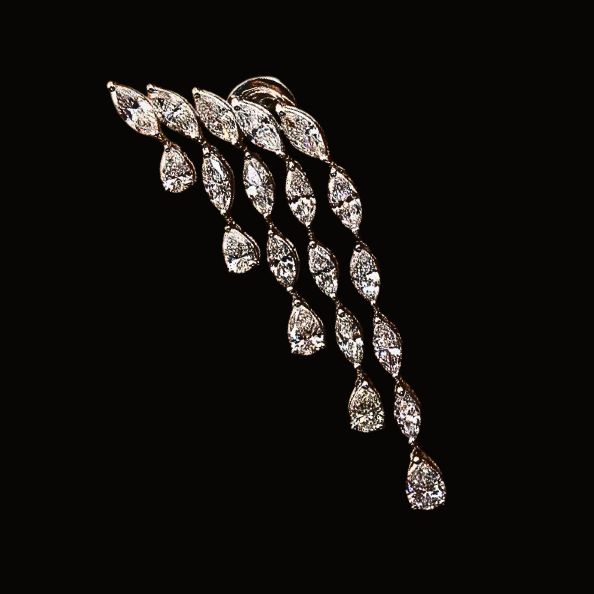 Véskara Aurelia Diamond Cascade Chandelier Earrings