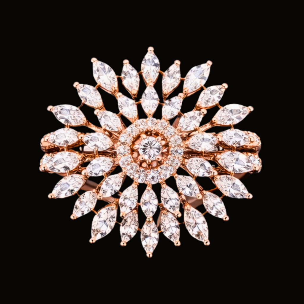 Véskara Radiant Bloom Diamond Statement Ring