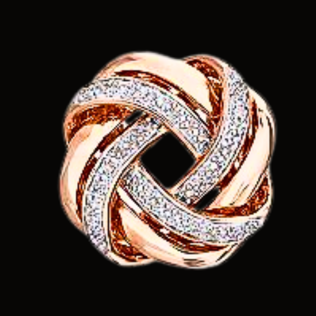 Véskara Aurelia Knot Diamond Stud Earrings