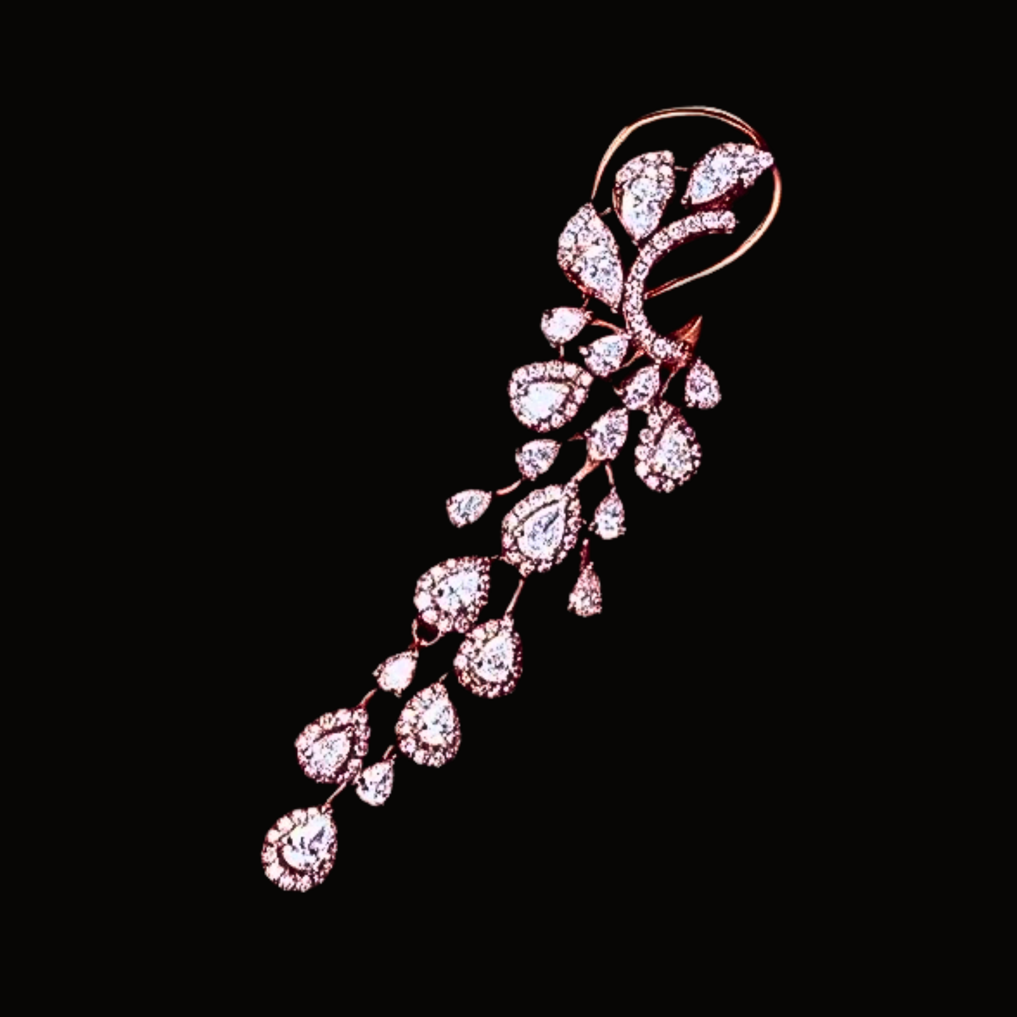 Véskara Seraphina Diamond Cascade Drop Earrings