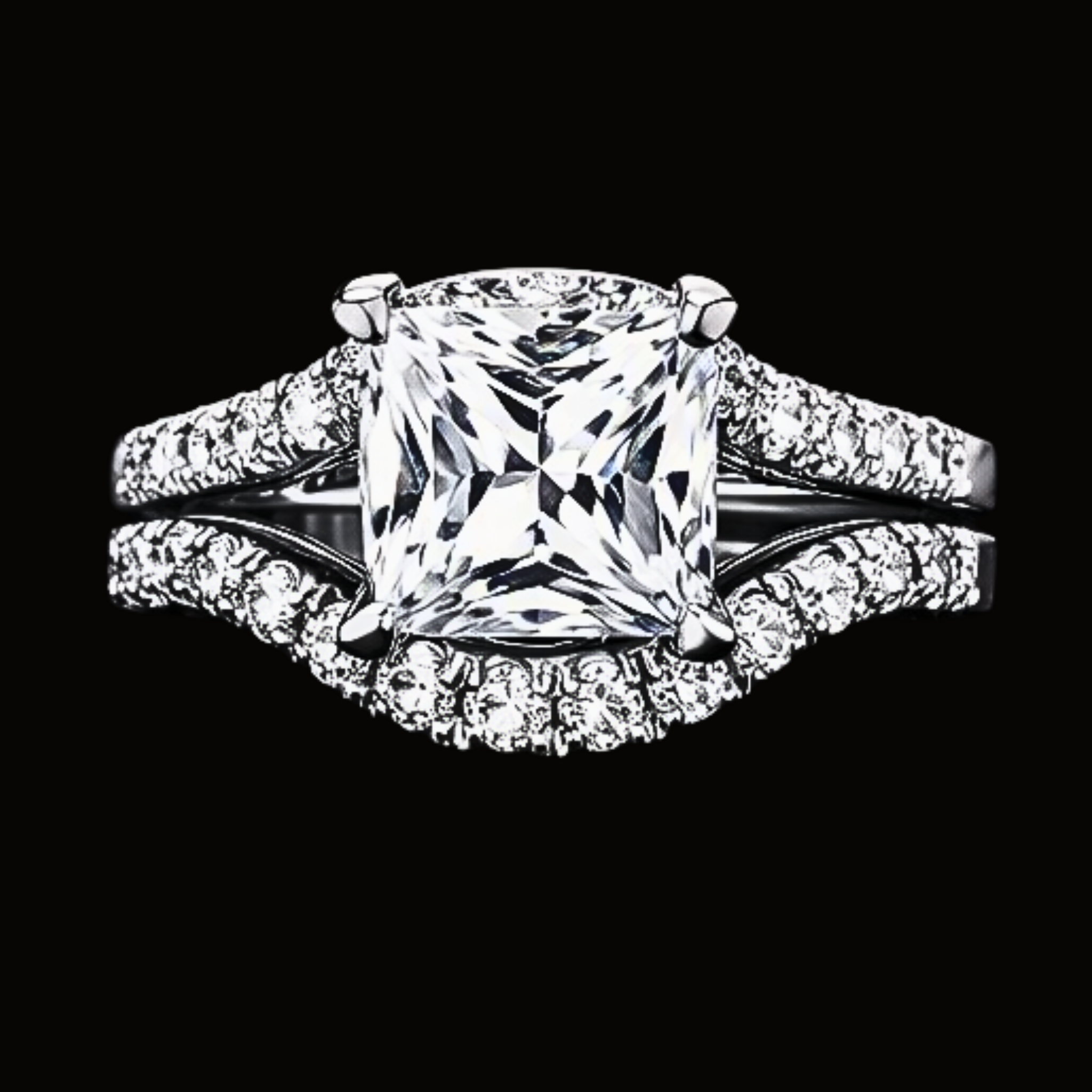 Véskara Celestial Solitaire Diamond Engagement Ring