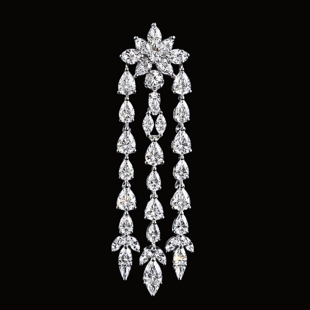Véskara Seraphina Diamond Chandelier Drop Earrings