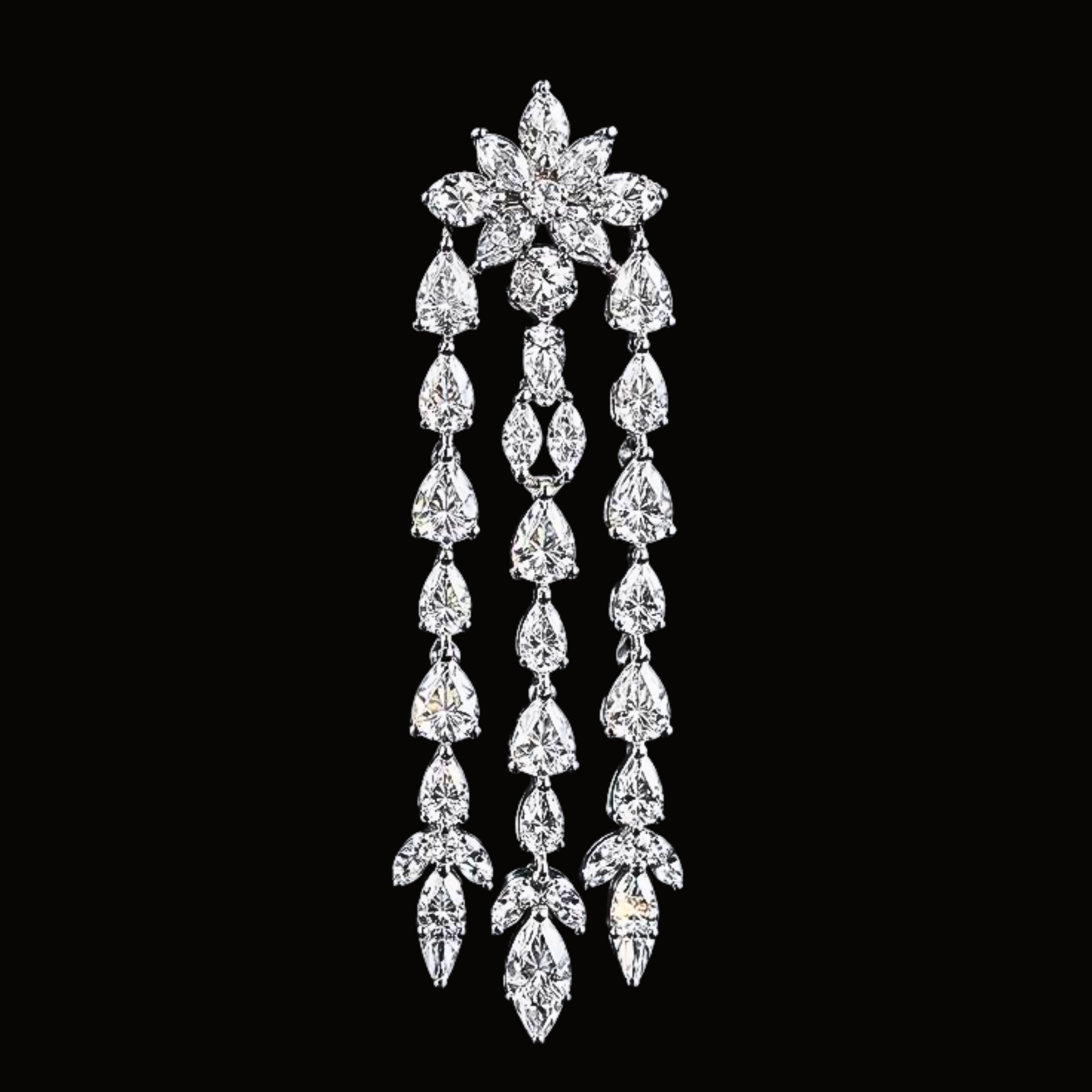 Véskara Seraphina Diamond Chandelier Drop Earrings