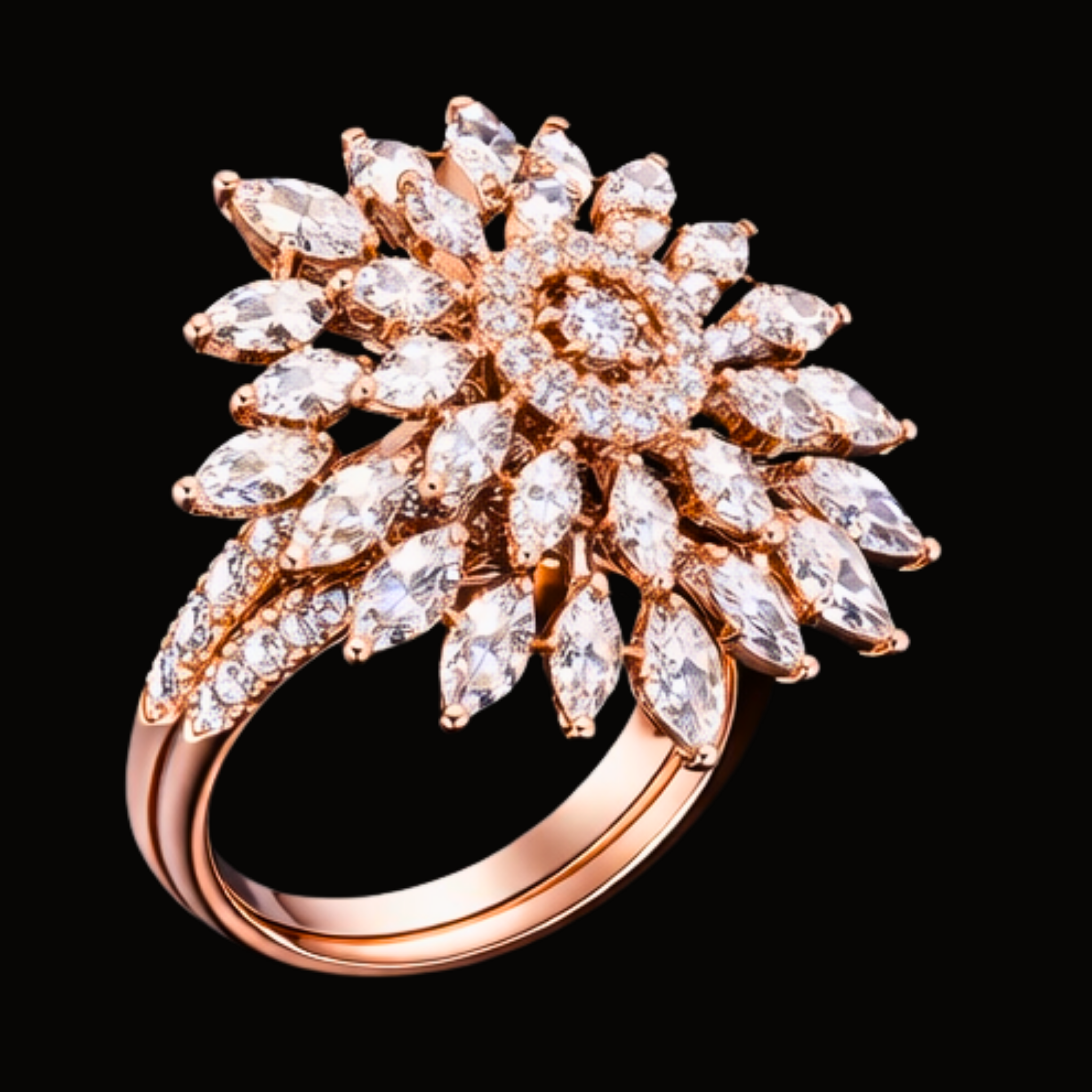Véskara Radiant Bloom Diamond Statement Ring