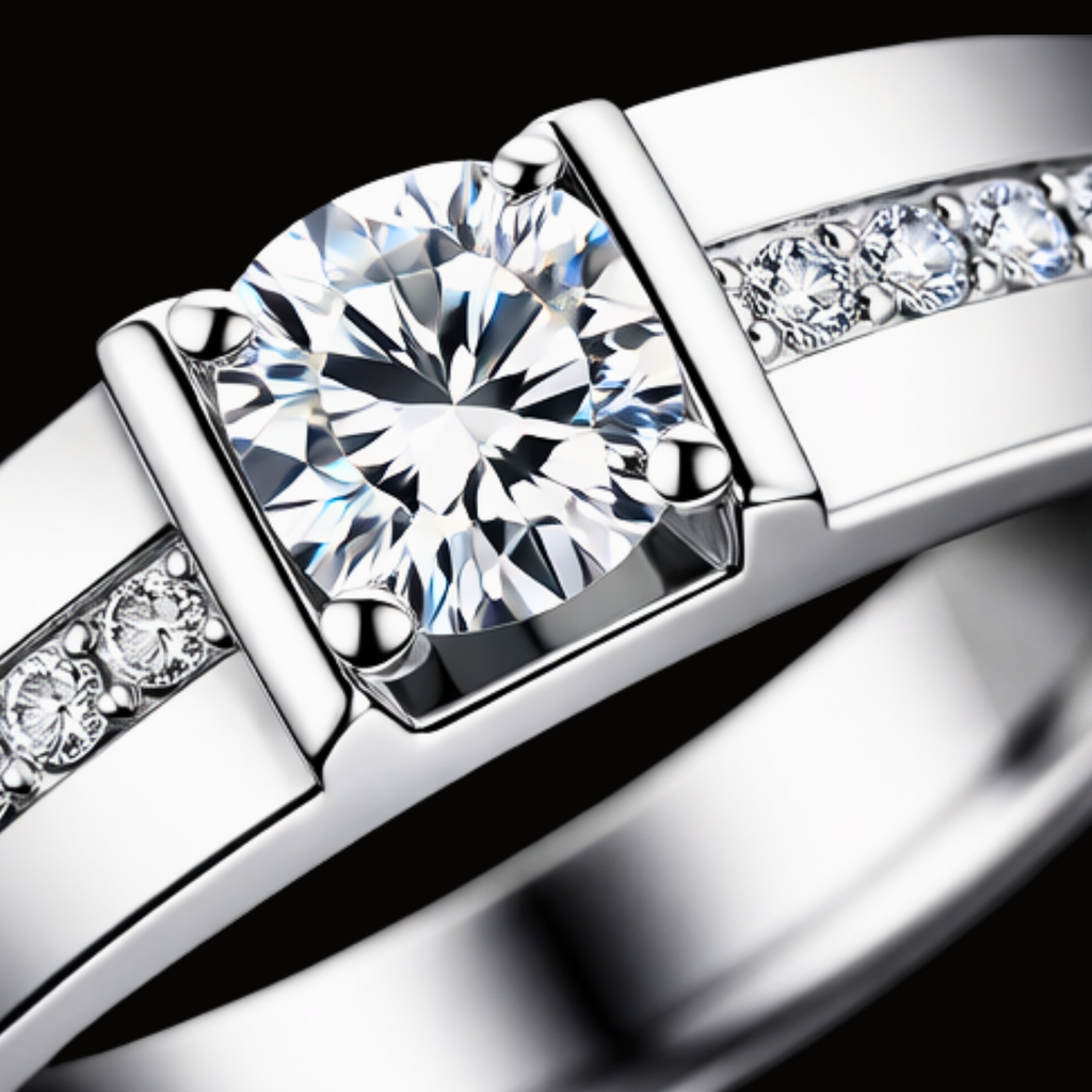 Véskara Aura Twist Solitaire Diamond Ring – Elegant Modern Engagement Ring