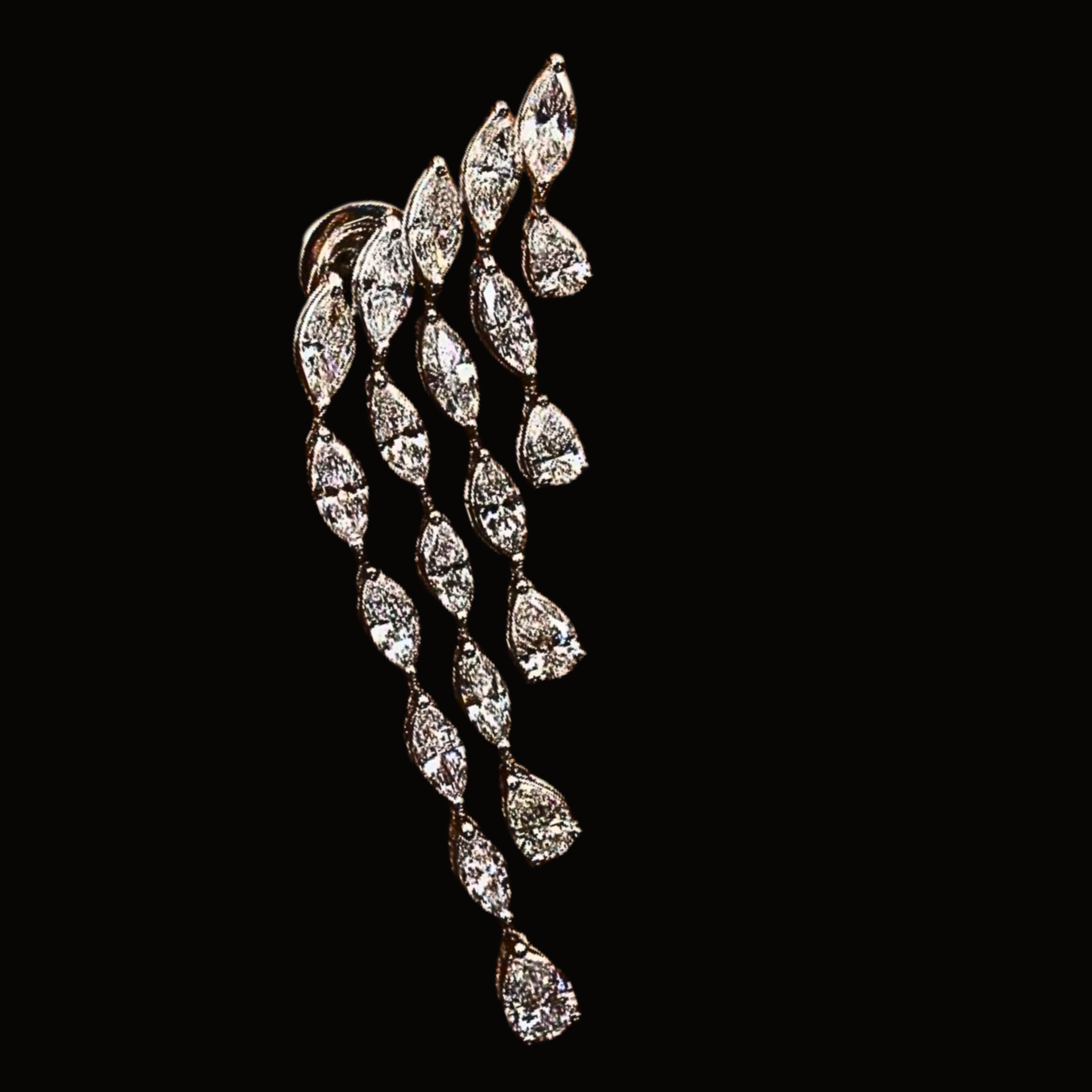 Véskara Aurelia Diamond Cascade Chandelier Earrings