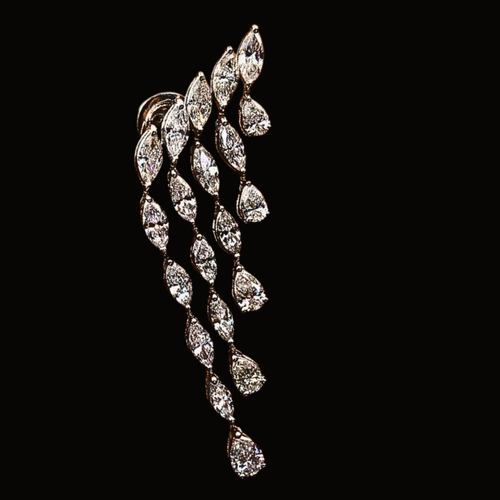 Véskara Aurelia Diamond Cascade Chandelier Earrings