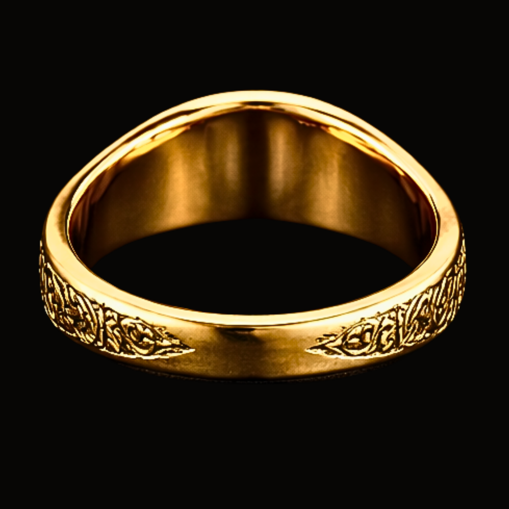 Véskara Royal Diamond Initial Signet Ring – Letter A Luxury Statement Ring