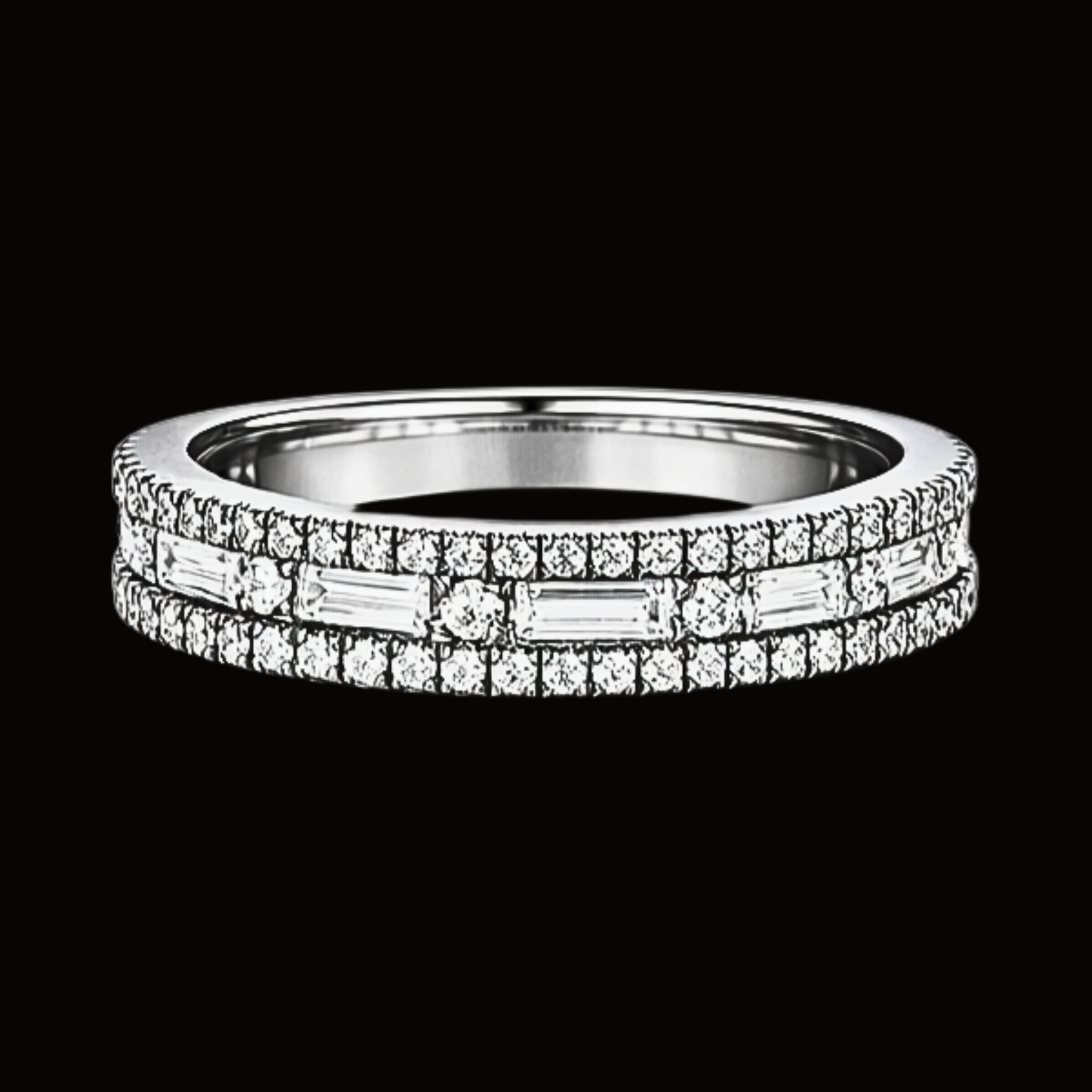 Véskara Diamond Bridal Stackable Ring Set – Luxury Engagement & Stacking Bands