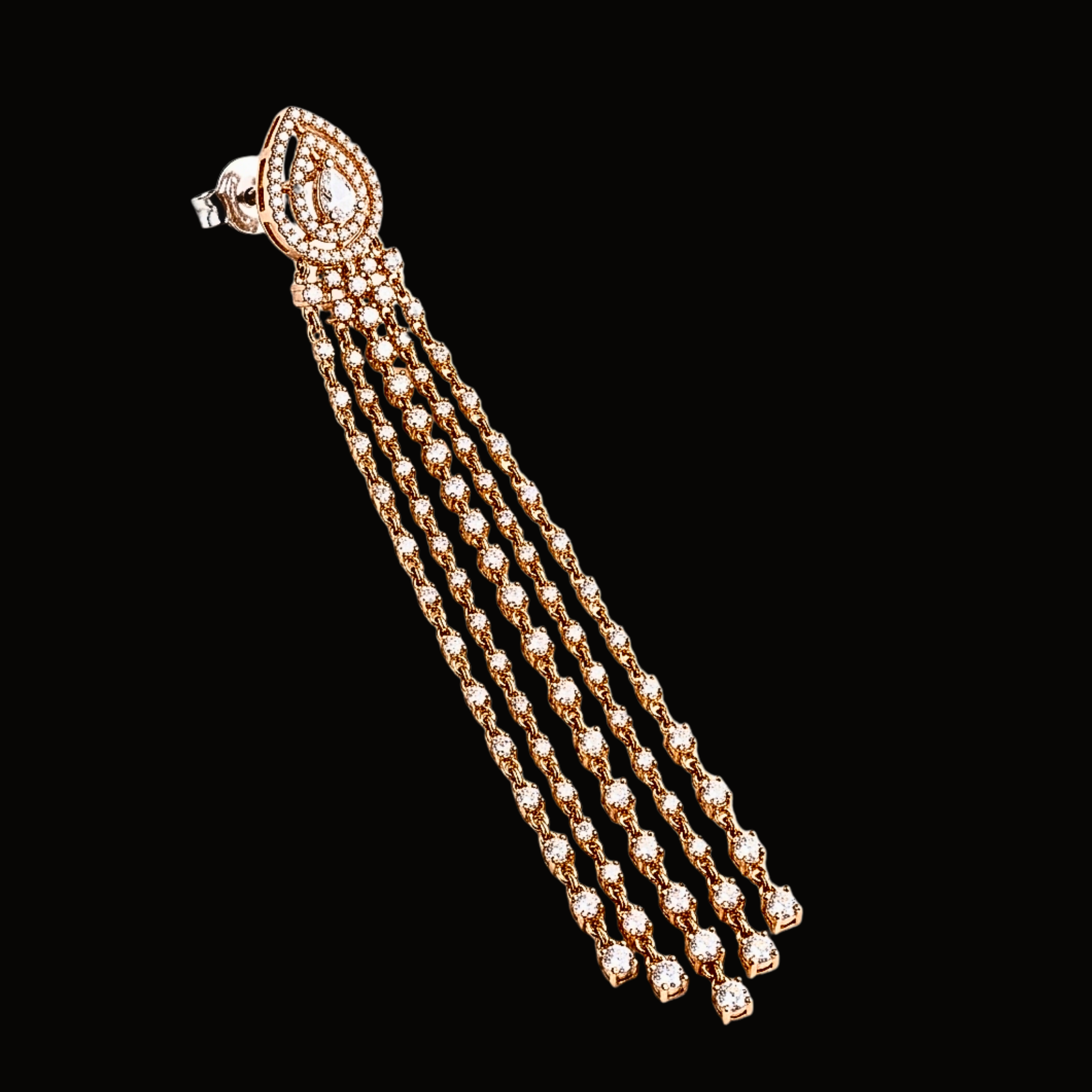 Véskara Aurora Diamond Tassel Drop Earrings