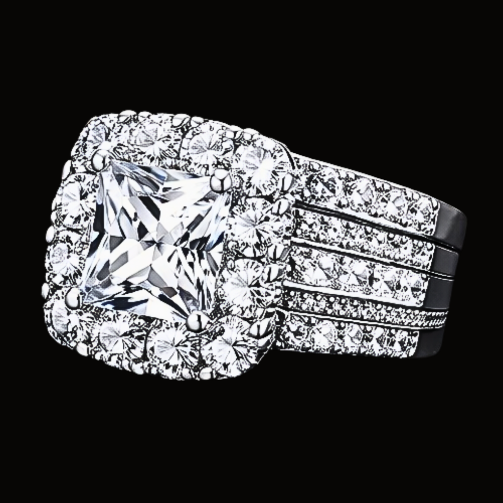 Véskara Imperial Halo Diamond Engagement Ring