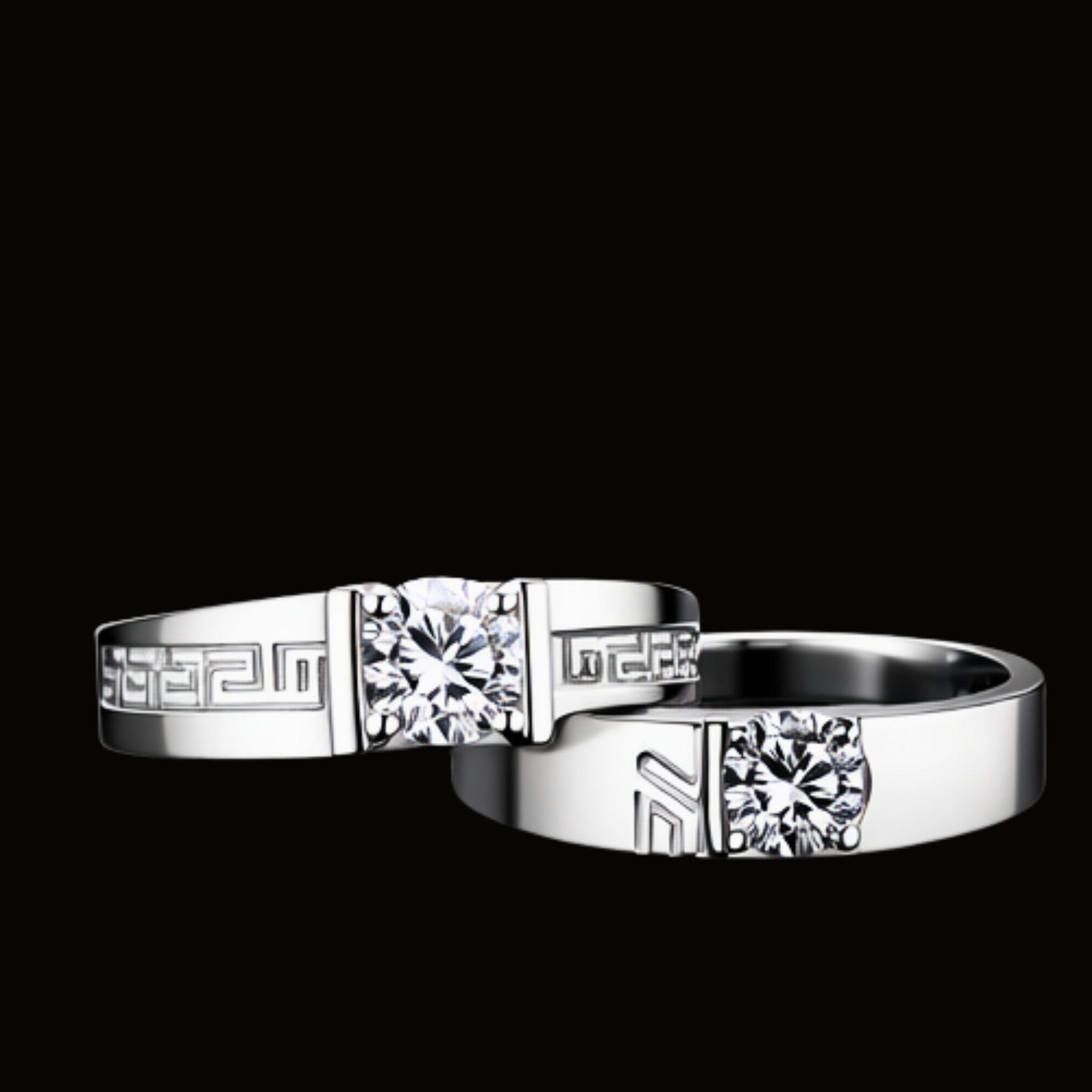 Véskara Aura Twist Solitaire Diamond Ring – Elegant Modern Engagement Ring