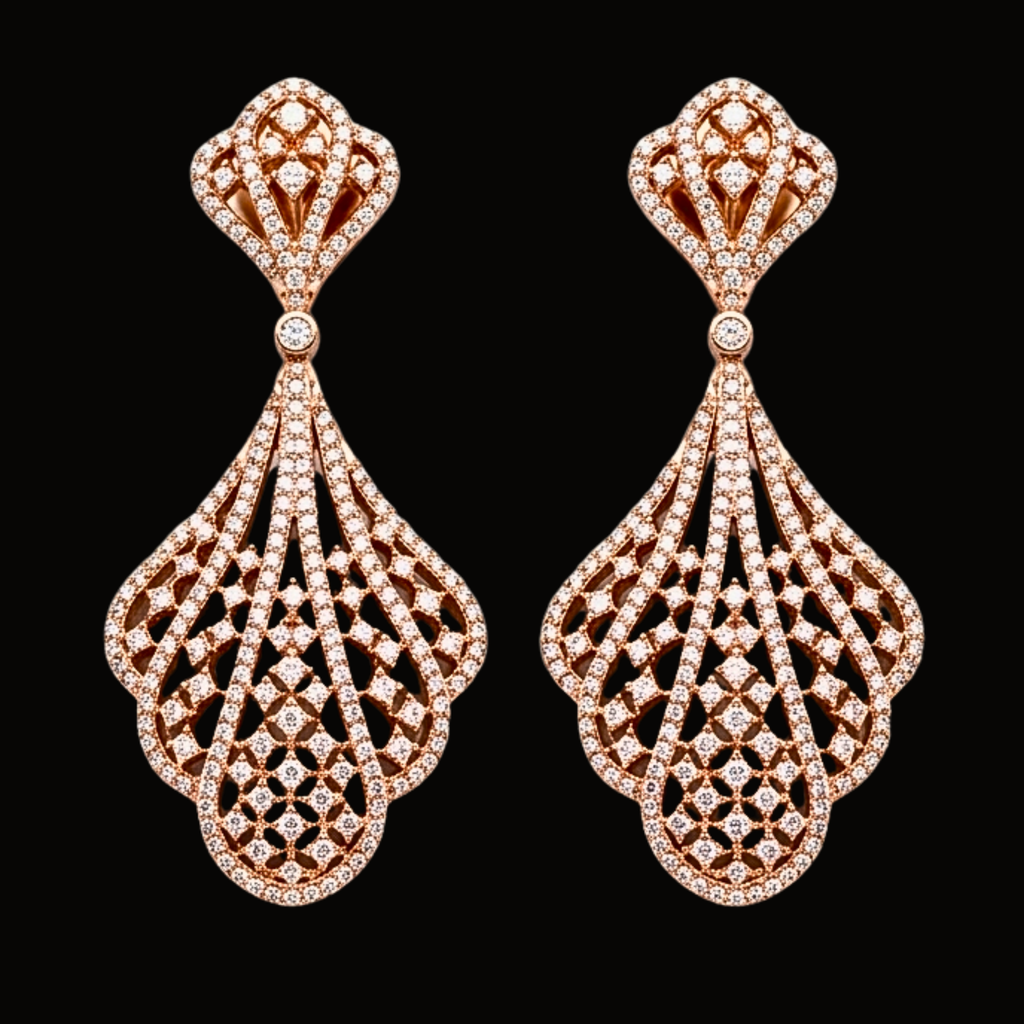 Véskara Seraphine Lace Drops Earrings