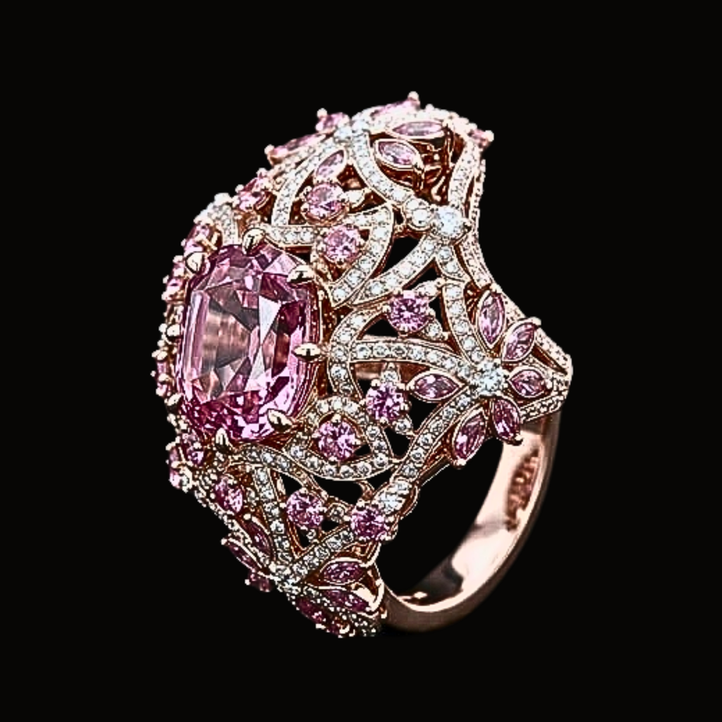 Véskara Rosé Blossom Diamond Ring