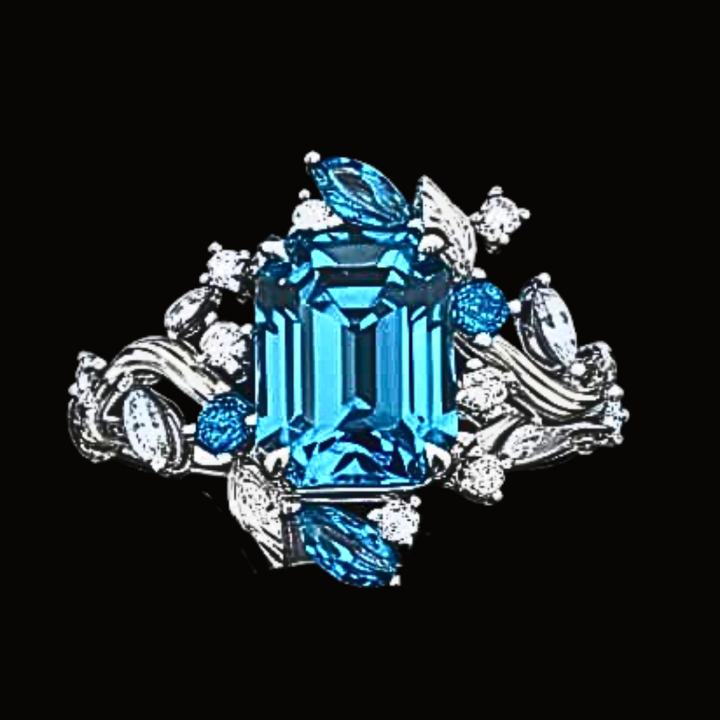 Véskara Azure Majesty Diamond Ring