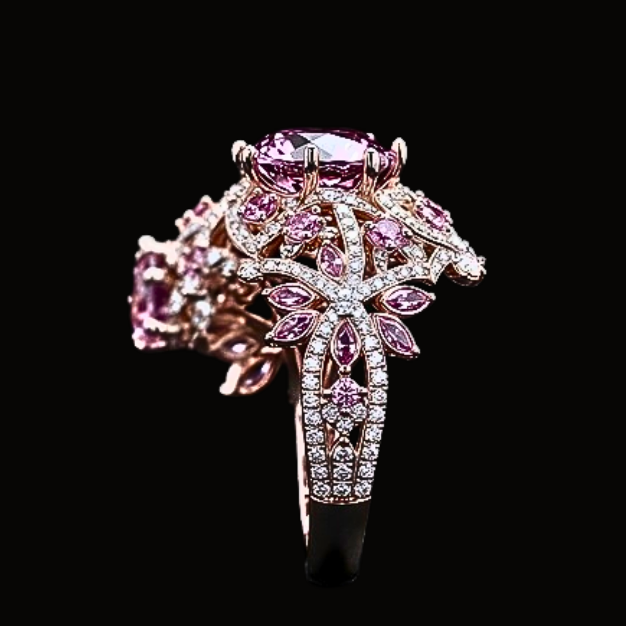 Véskara Rosé Blossom Diamond Ring