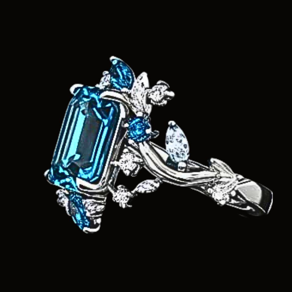 Véskara Azure Majesty Diamond Ring