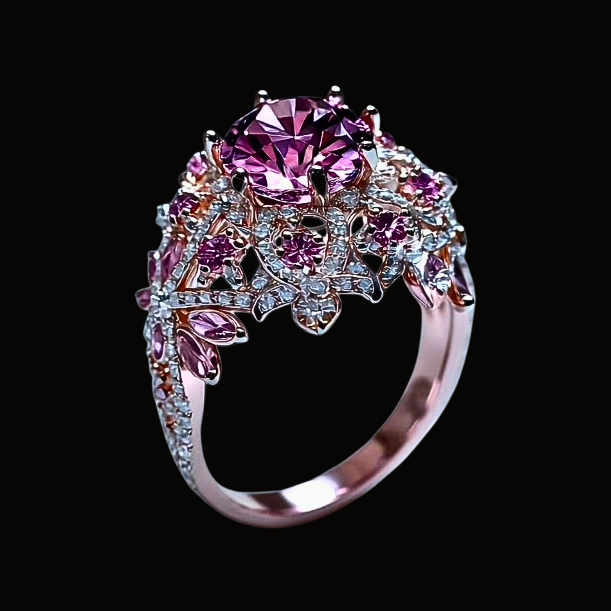 Véskara Rosé Blossom Diamond Ring